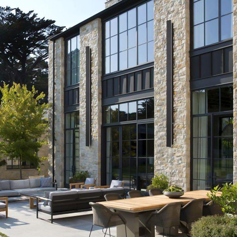 Fier Long Strip Modern Outdoor Wall Lights