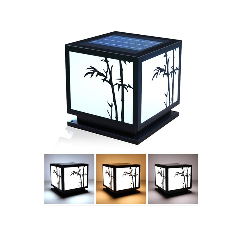 Ramsey Geometric LED Modern Outdoor Pillar Lamp