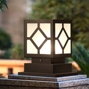 Luther Square LED Modern Steel Outdoor Post Lamp