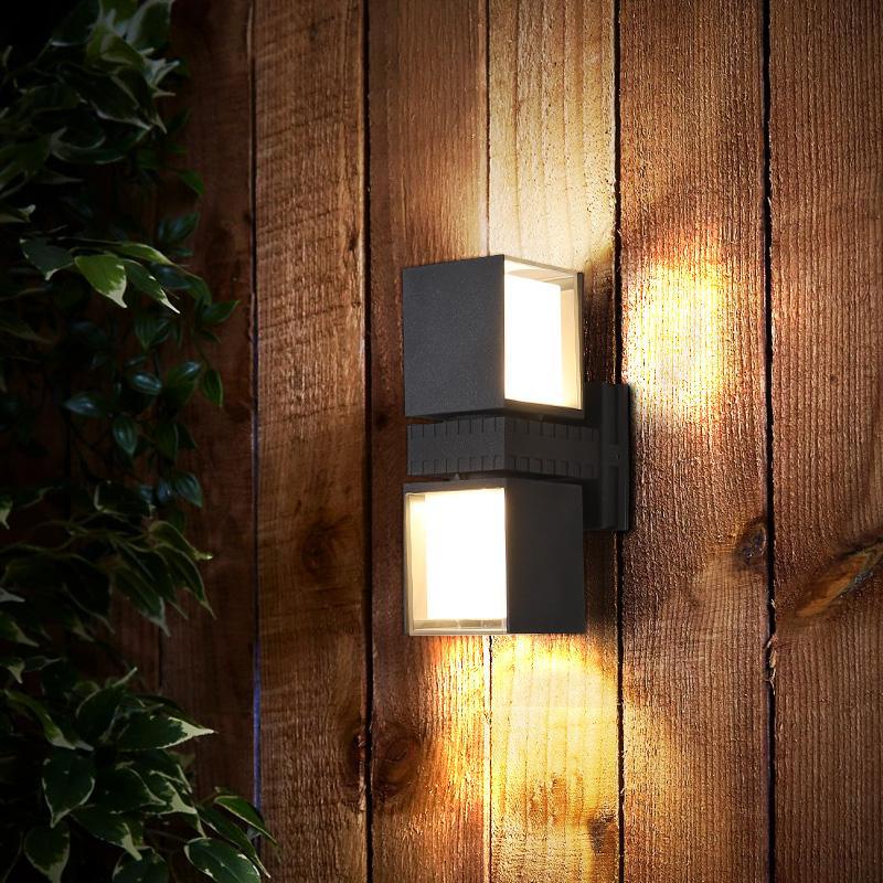 Hazel Adjustable Square Outdoor Wall Lights