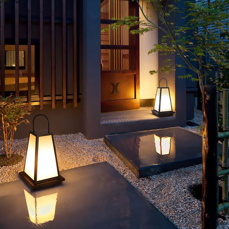 Weary LED Retro Black Outdoor Light Lanterns