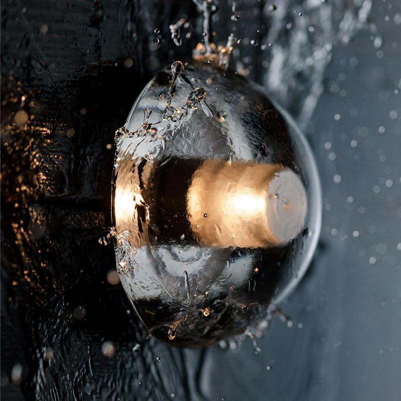 Tara Transparent Rustic LED Glass Outdoor Wall Lights