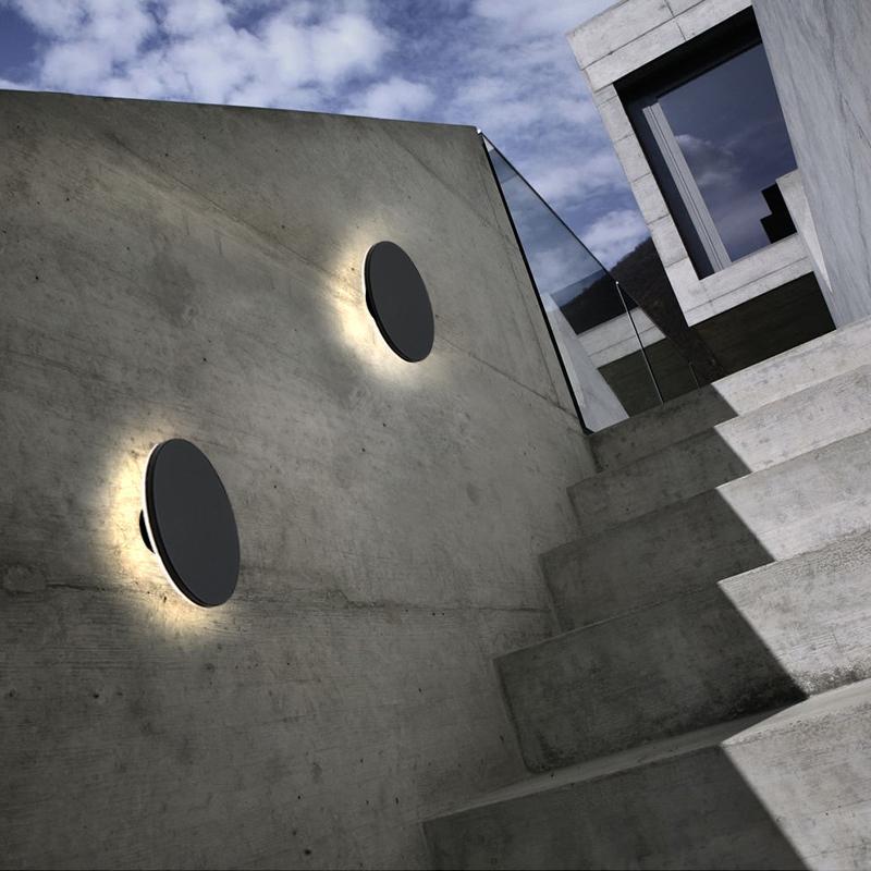 Vanessa Square Flat Modern Outdoor Wall Lights