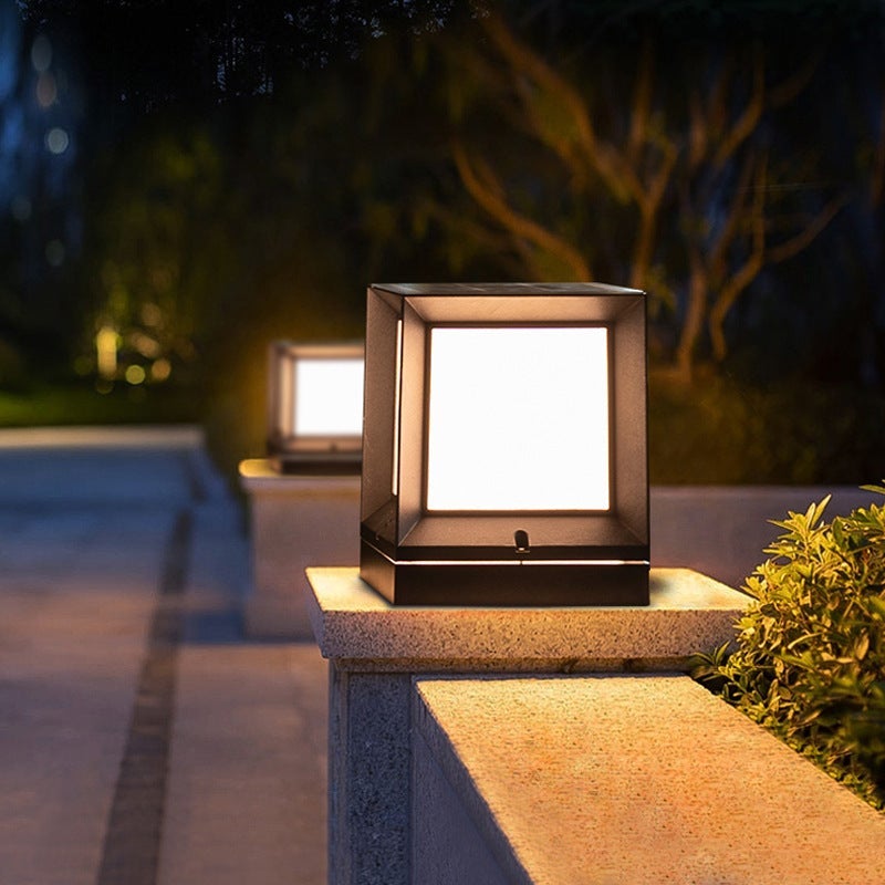 Penelope Creative Modern Outdoor Post Lamp
