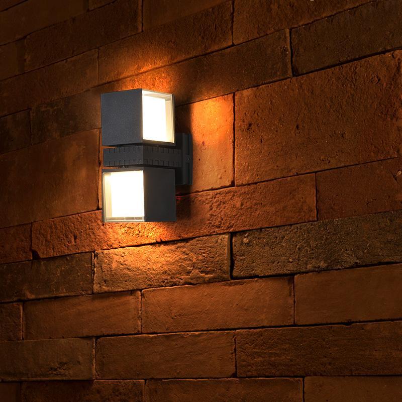 Hazel Adjustable Square Outdoor Wall Lights