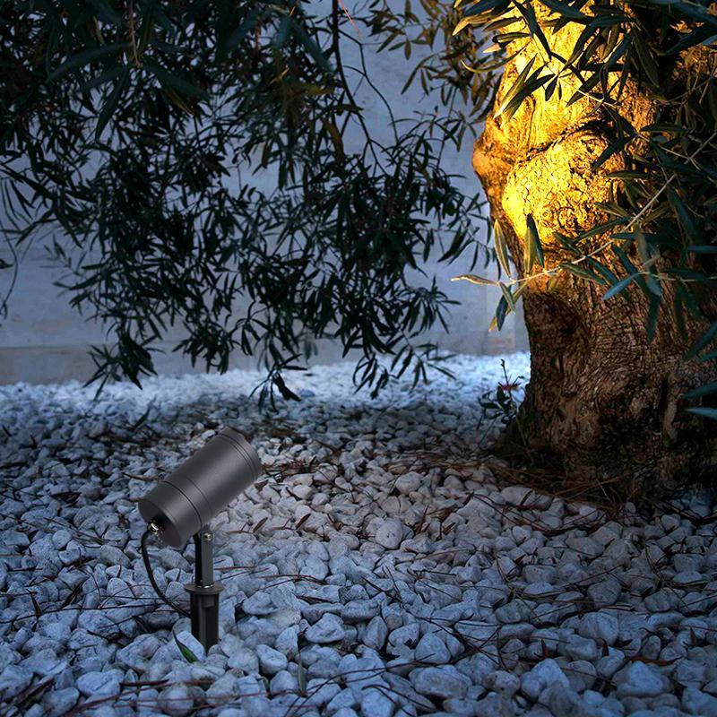 Quintana Adjustable Round Modern Glass Tree Spotlights