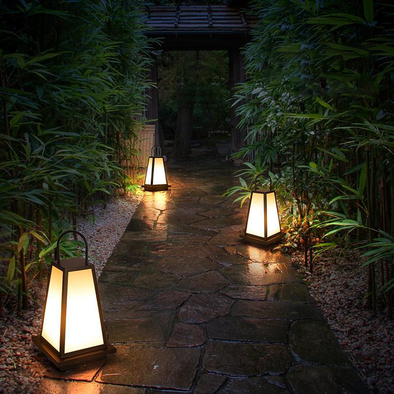 Weary LED Retro Black Outdoor Light Lanterns