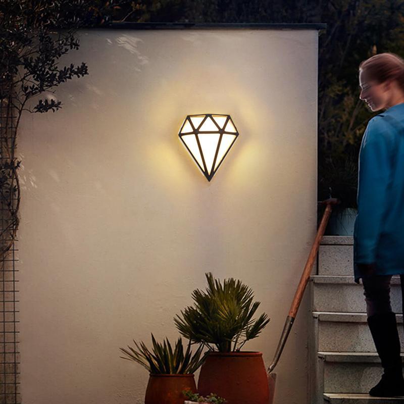 Rhombus Diamonds LED Outdoor Wall Porch Lights
