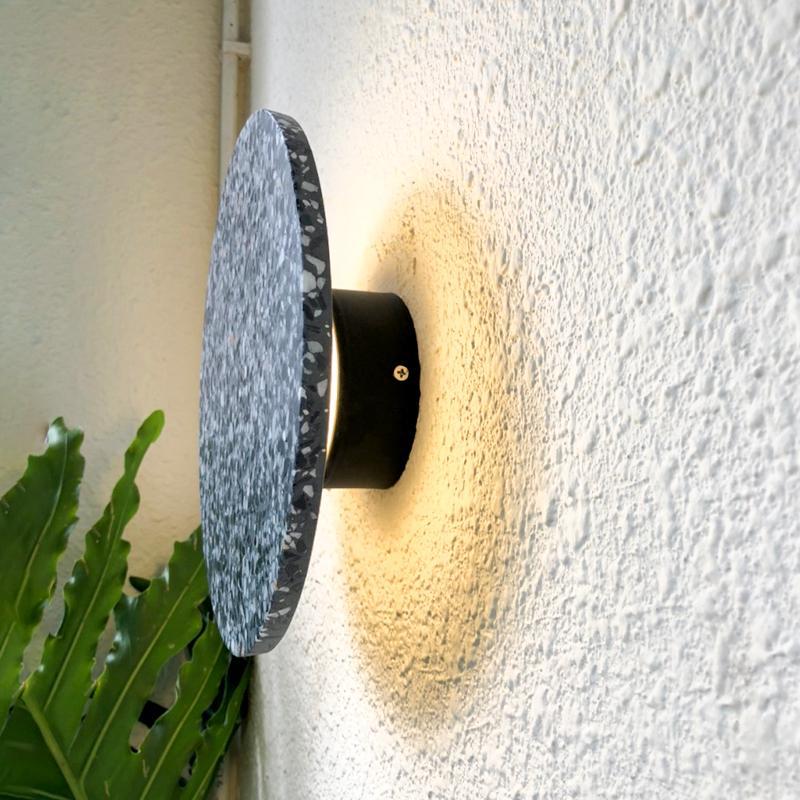 Ruth Minimalist Waterproof Terrazzo Outdoor Wall Lights