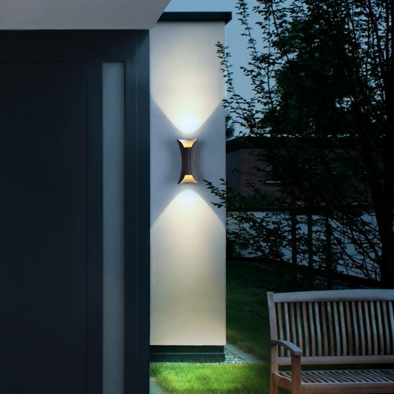 Sunshine Waterproof Modern Glass Outdoor Wall Lights