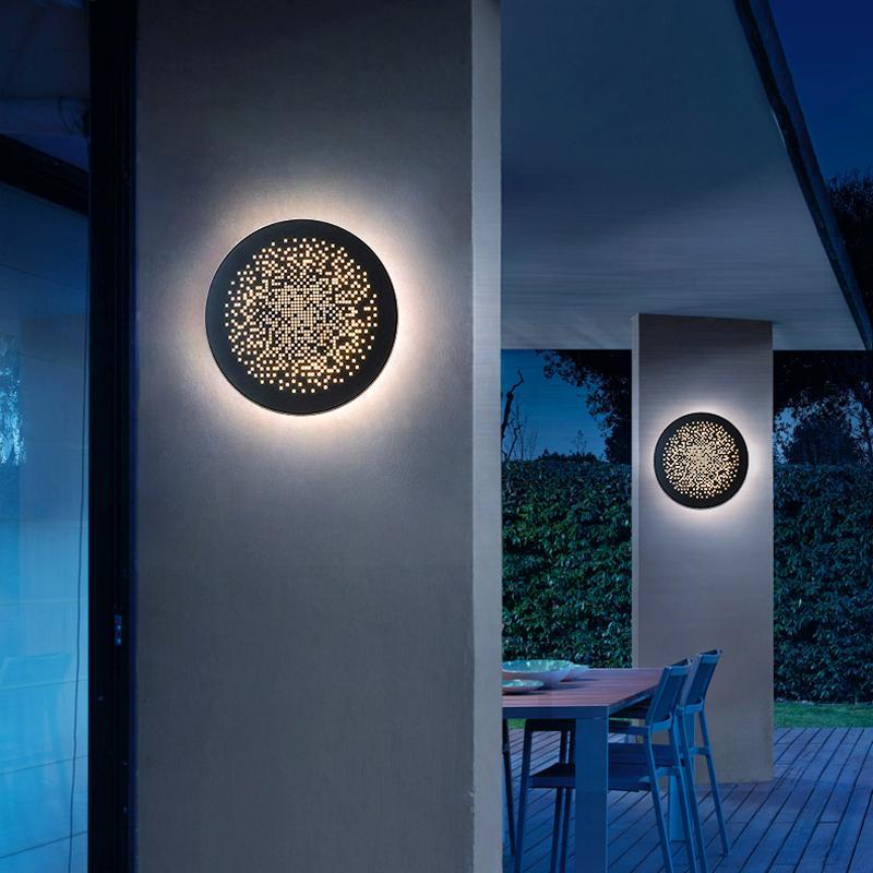 Olga Unique Circular Outdoor Wall Lights