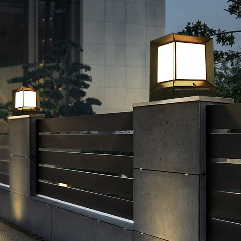 Penelope Creative Modern Outdoor Post Lamp