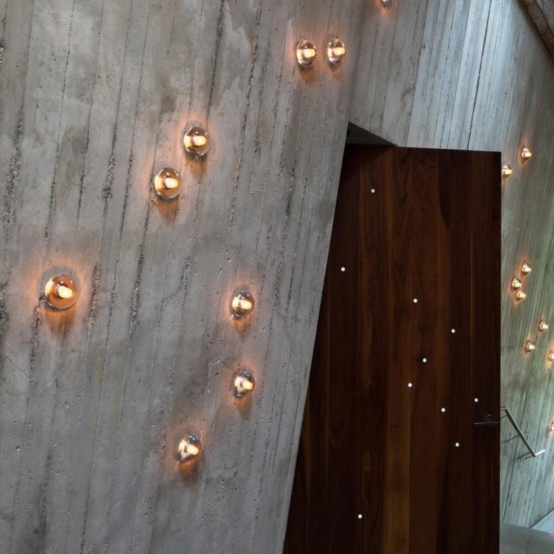 Tara Transparent Rustic LED Glass Outdoor Wall Lights