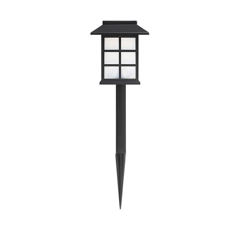 Merle Square Pavilion-shaped Solar LED ABS Outdoor Post Light