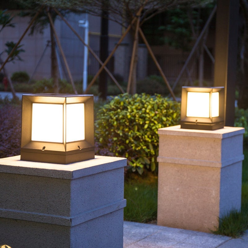 Penelope Creative Modern Outdoor Post Lamp