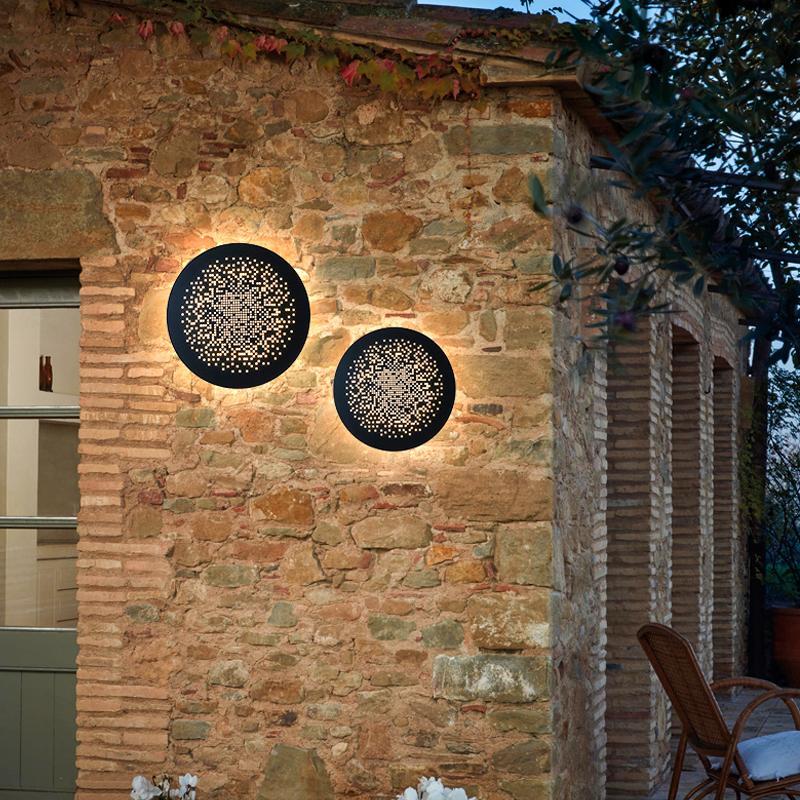 Olga Unique Circular Outdoor Wall Lights