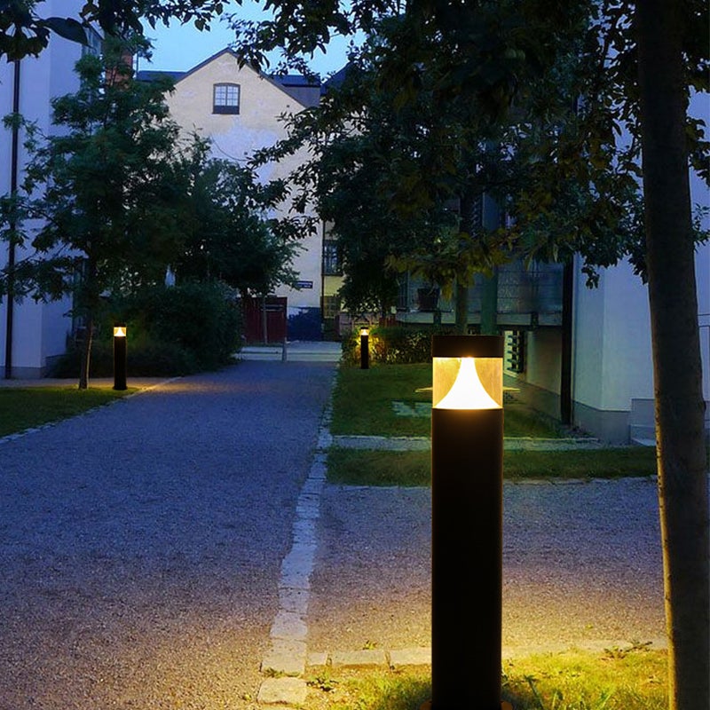 Fara Round Modern Outdoor Post Light