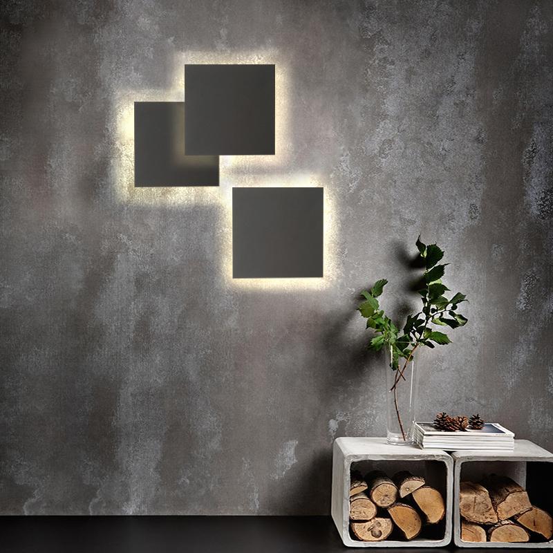 Vanessa Square Flat Modern Outdoor Wall Lights