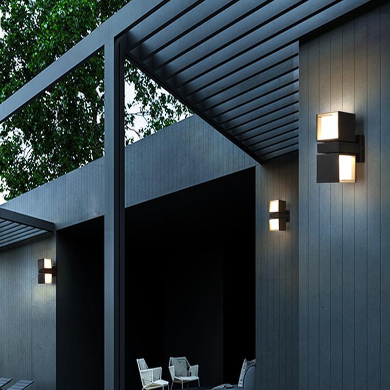 Hazel Adjustable Square Outdoor Wall Lights