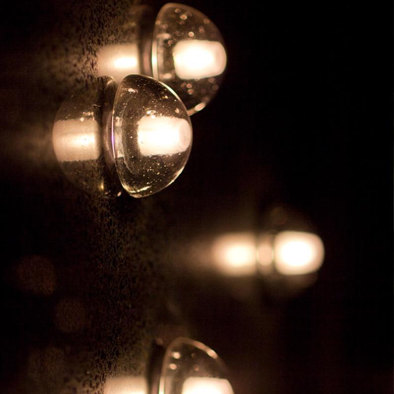 Tara Transparent Rustic LED Glass Outdoor Wall Lights