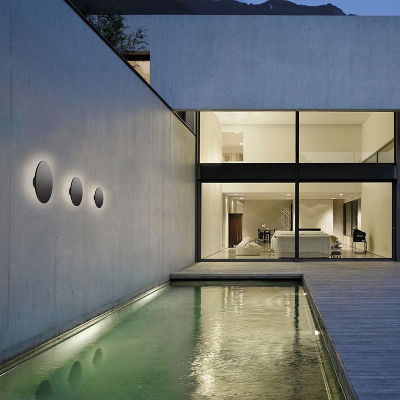 Vanessa Square Flat Modern Outdoor Wall Lights
