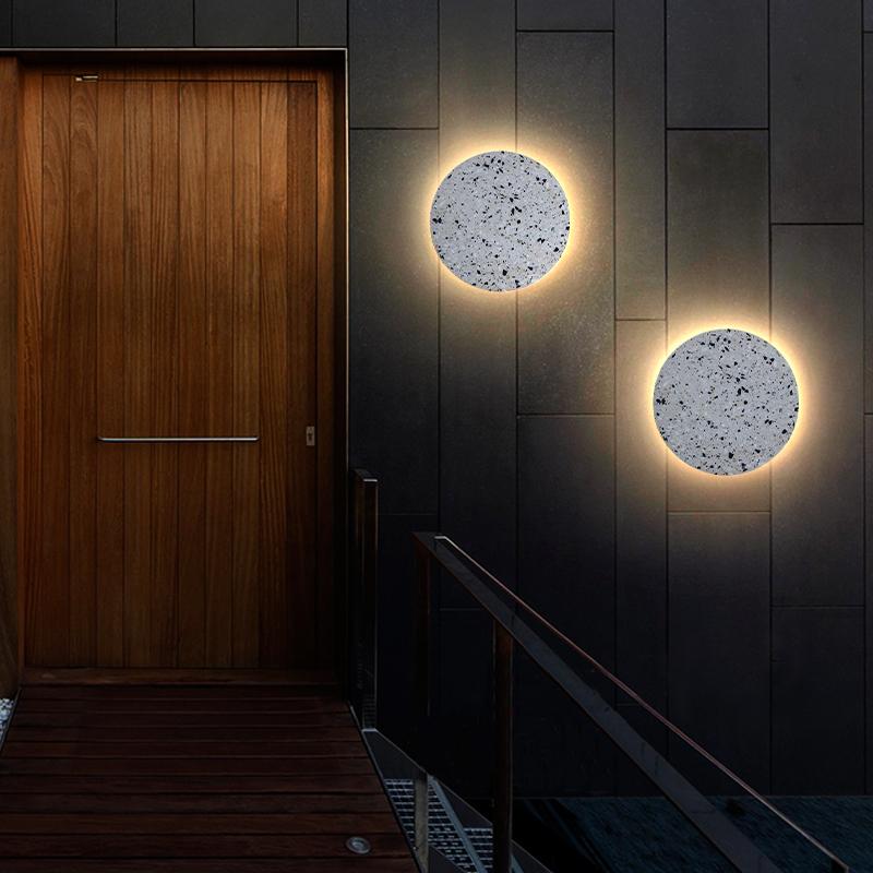 Ruth Minimalist Waterproof Terrazzo Outdoor Wall Lights