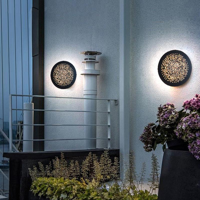 Olga Unique Circular Outdoor Wall Lights