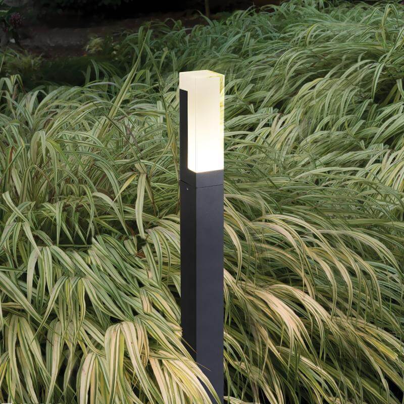 Brina Sleek Cuboid Bollard Waterproof Outdoor Lights