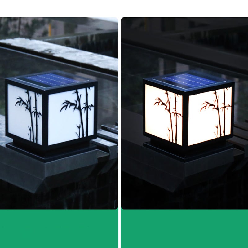 Ramsey Geometric LED Modern Outdoor Pillar Lamp
