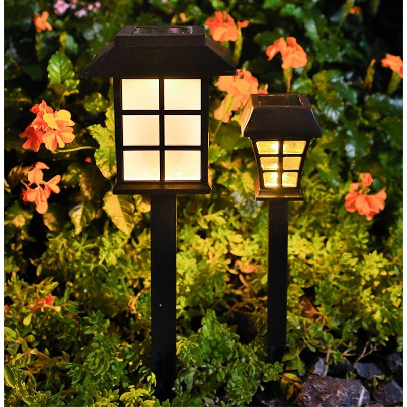 Merle Square Pavilion-shaped Solar LED ABS Outdoor Post Light