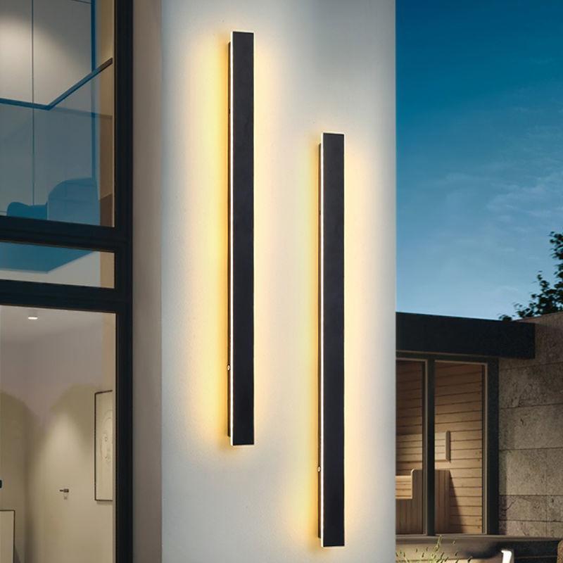 Fier Long Strip Modern Outdoor Wall Lights