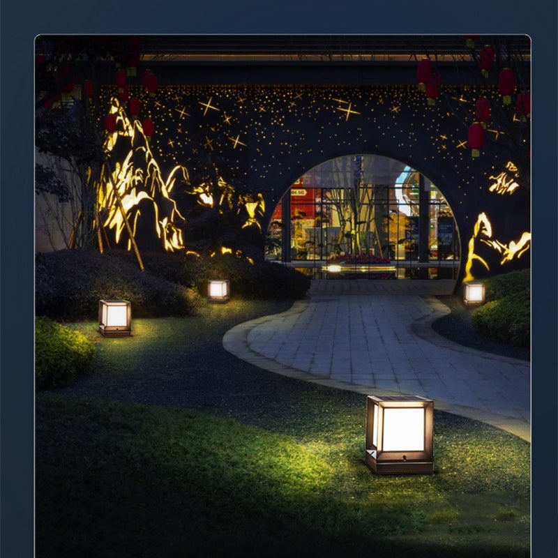 Penelope Creative Modern Outdoor Post Lamp