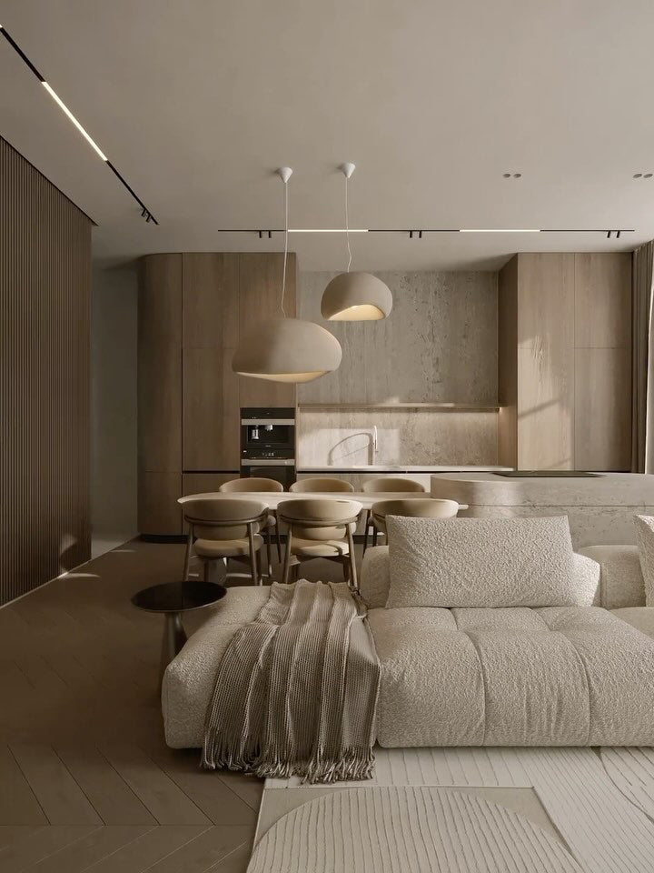 Lustra Chandelier Rough Combination Wabi-Sabi-Neutral Decor