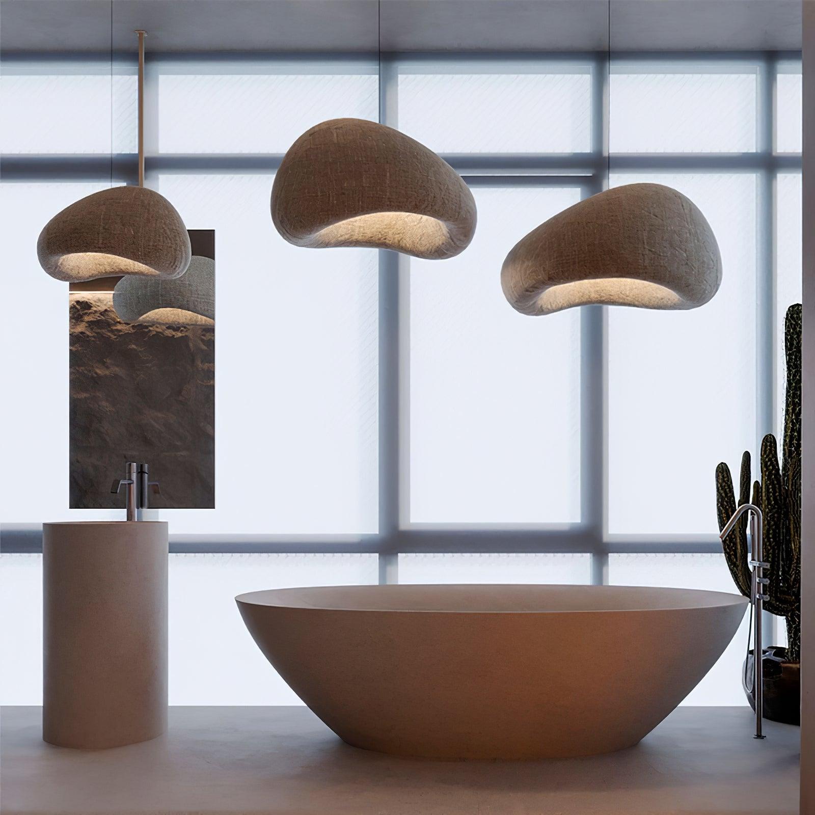 Lustra Chandelier Rough Combination Wabi-Sabi-Neutral Decor