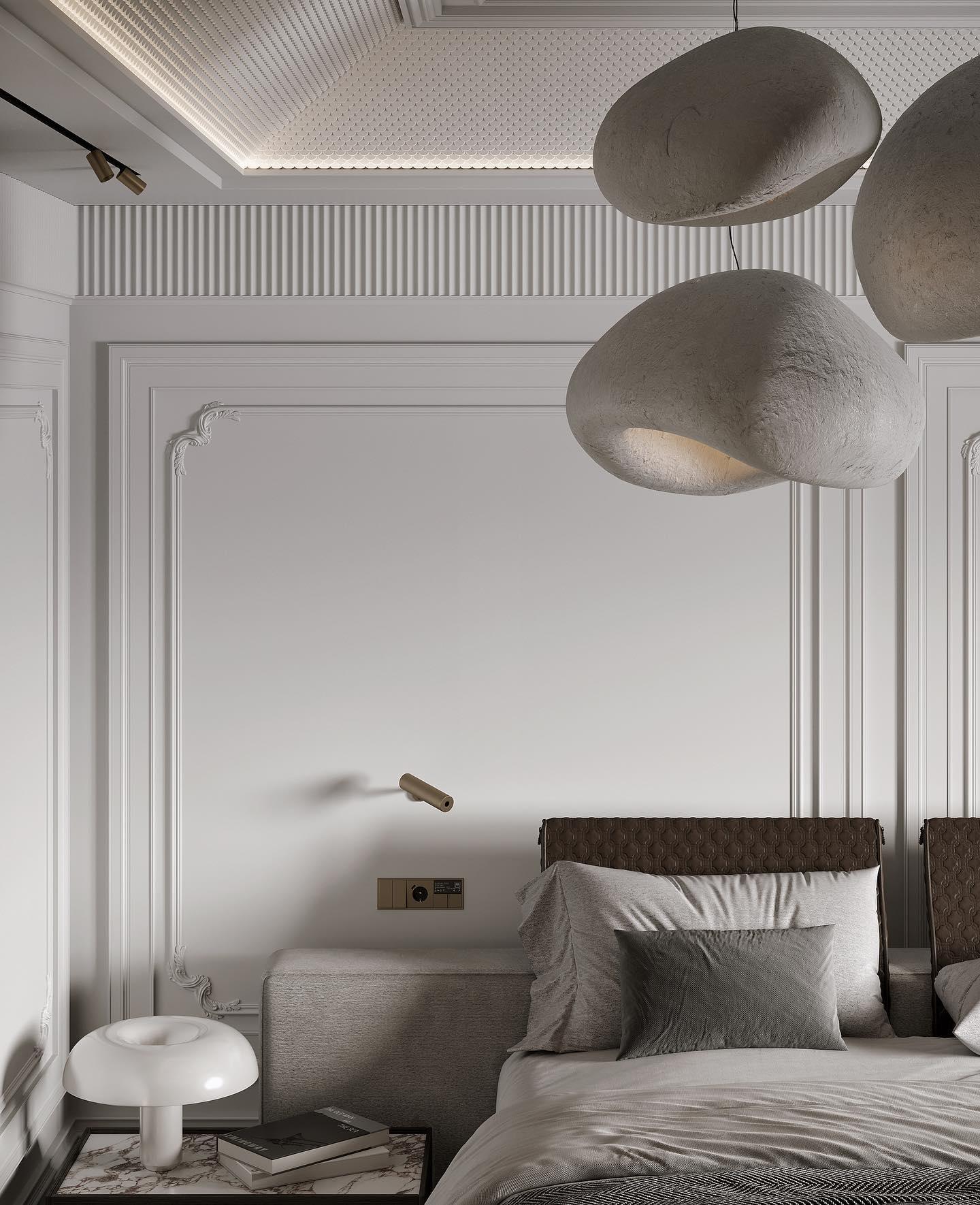 Lustra Chandelier Rough Combination Wabi-Sabi-Neutral Decor