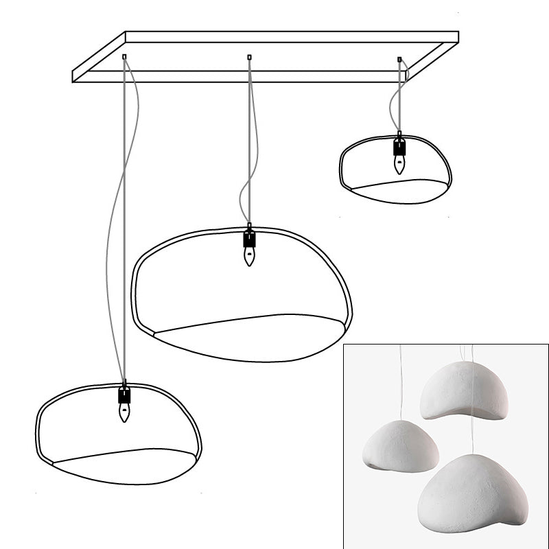 Lustra Chandelier Rough Combination Wabi-Sabi-Neutral Decor
