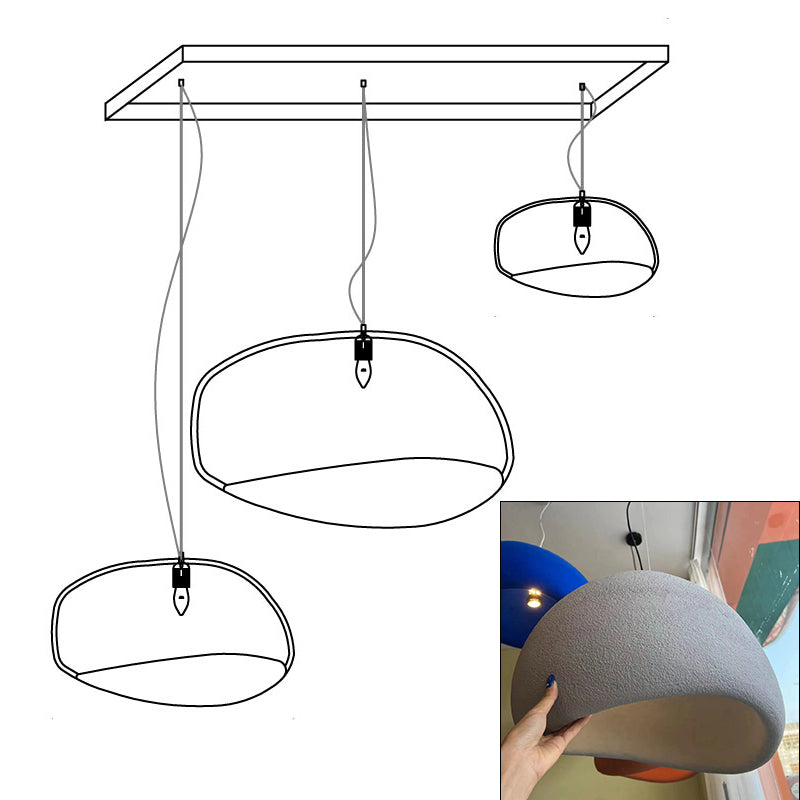 Lustra Chandelier Rough Combination Wabi-Sabi-Neutral Decor
