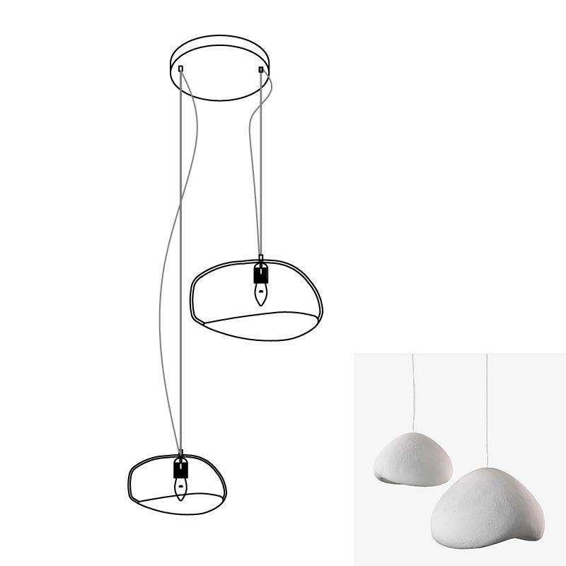 Lustra Chandelier Rough Combination Wabi-Sabi-Neutral Decor