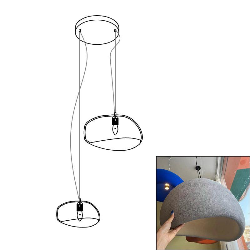 Lustra Chandelier Rough Combination Wabi-Sabi-Neutral Decor