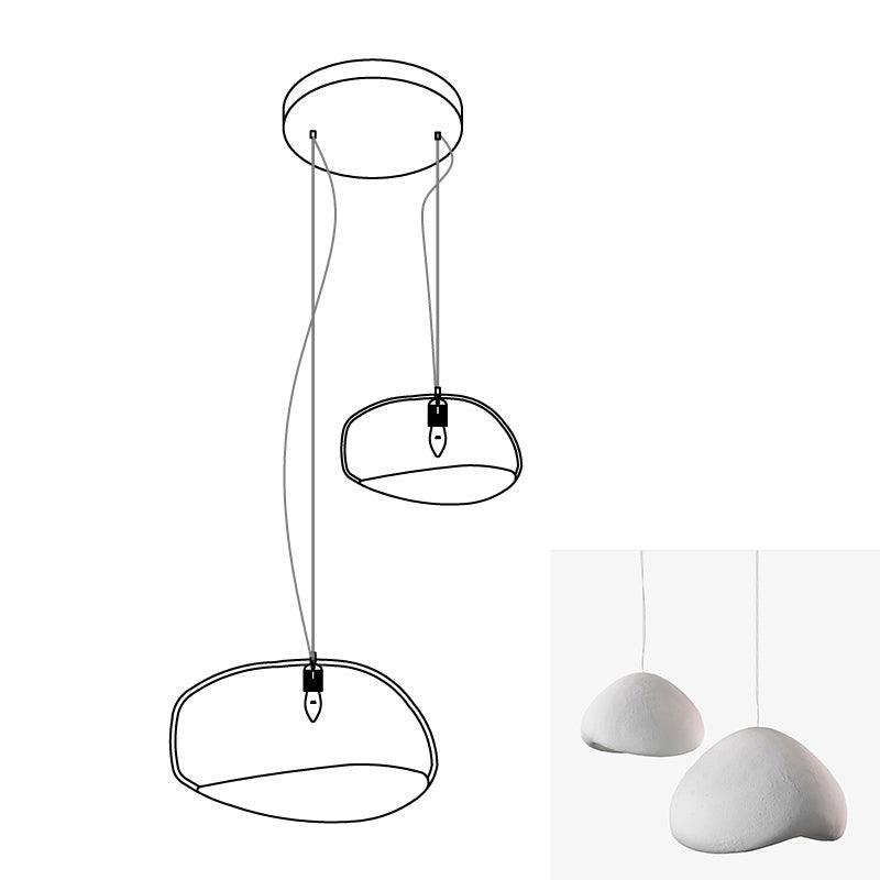 Lustra Chandelier Rough Combination Wabi-Sabi-Neutral Decor