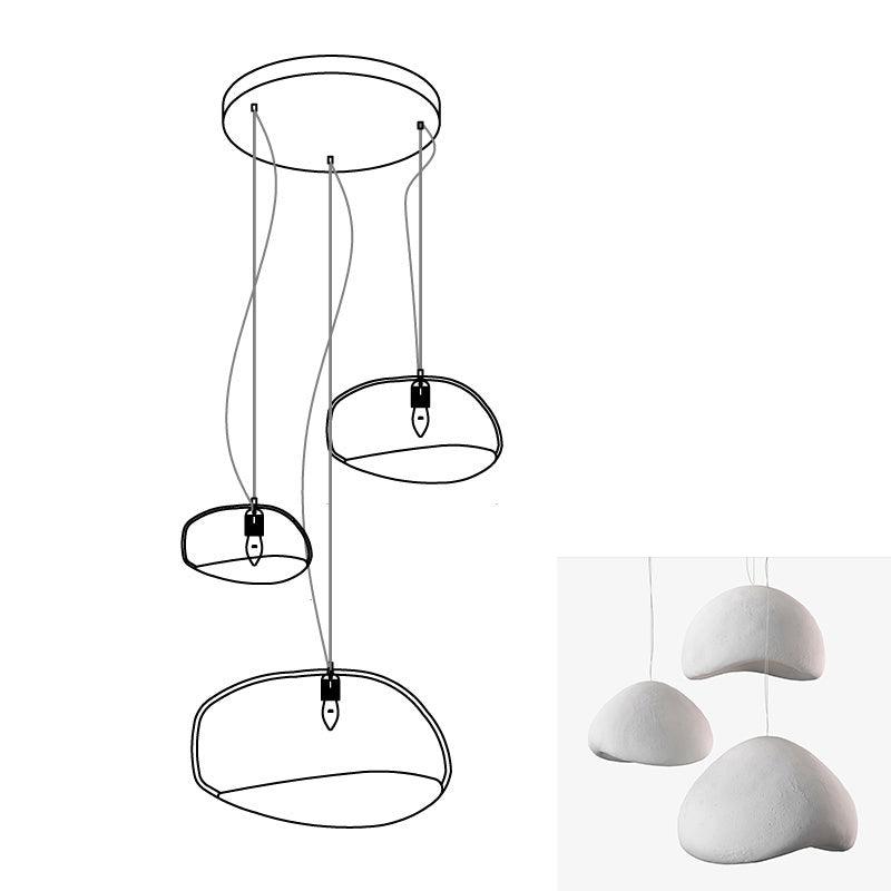 Lustra Chandelier Rough Combination Wabi-Sabi-Neutral Decor