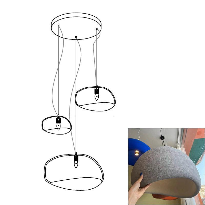 Lustra Chandelier Rough Combination Wabi-Sabi-Neutral Decor