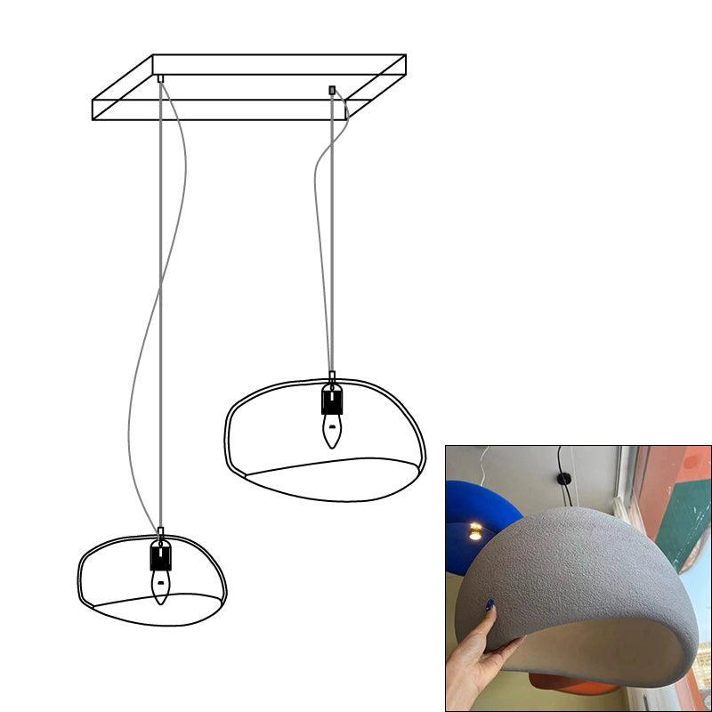 Lustra Chandelier Rough Combination Wabi-Sabi-Neutral Decor
