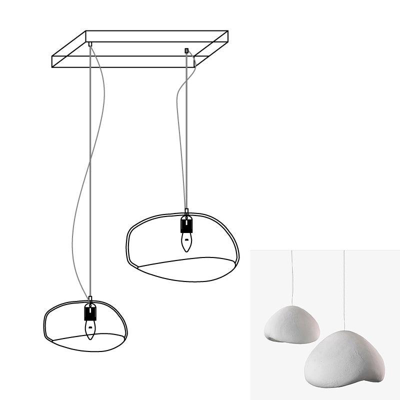 Lustra Chandelier Rough Combination Wabi-Sabi-Neutral Decor
