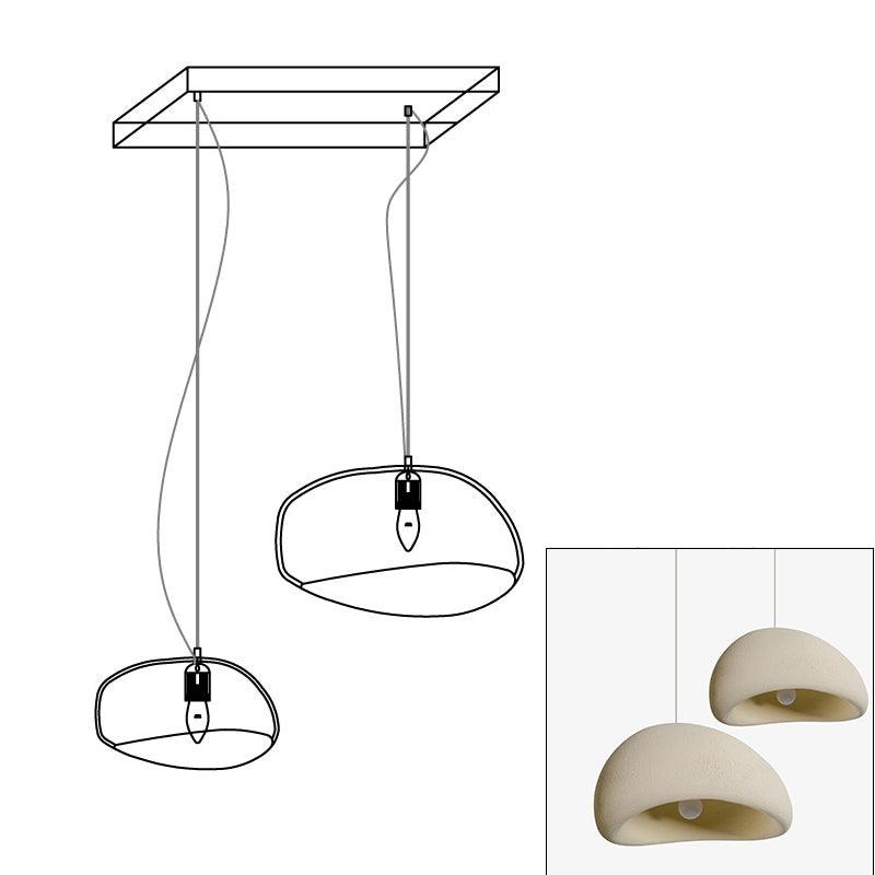 Lustra Chandelier Rough Combination Wabi-Sabi-Neutral Decor