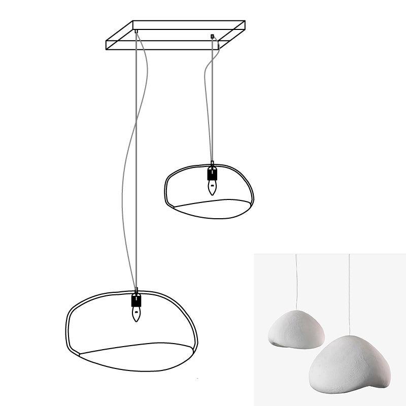 Lustra Chandelier Rough Combination Wabi-Sabi-Neutral Decor