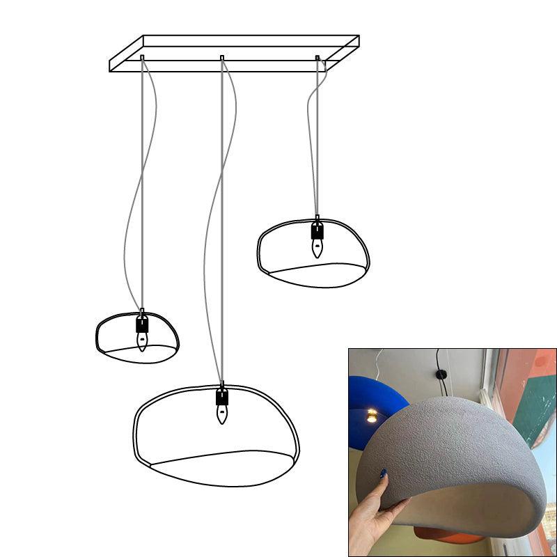 Lustra Chandelier Rough Combination Wabi-Sabi-Neutral Decor