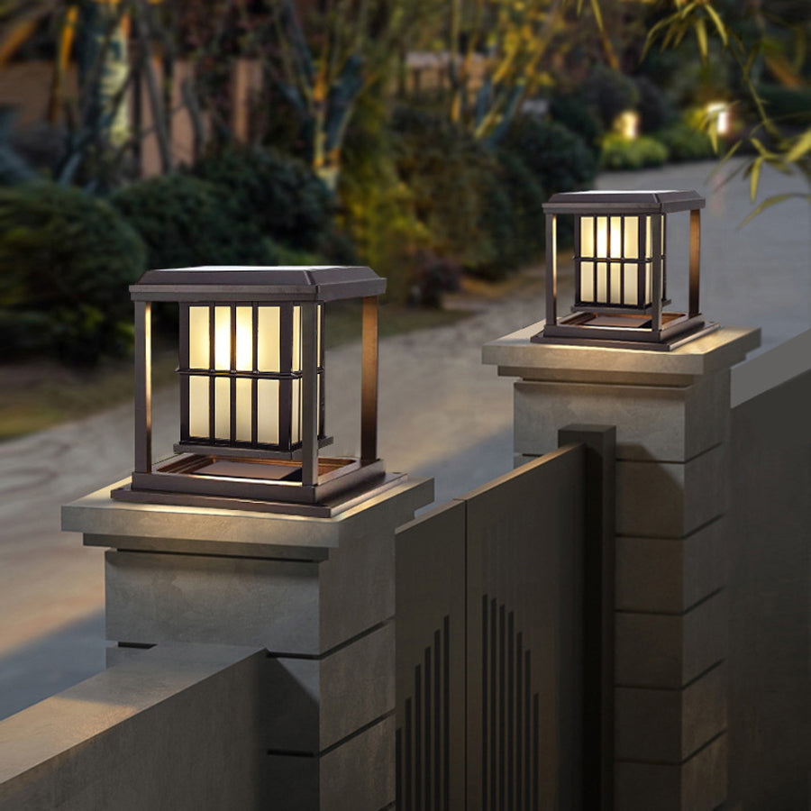 Lyndon Square Modern Style Outdoor Pillar Lights