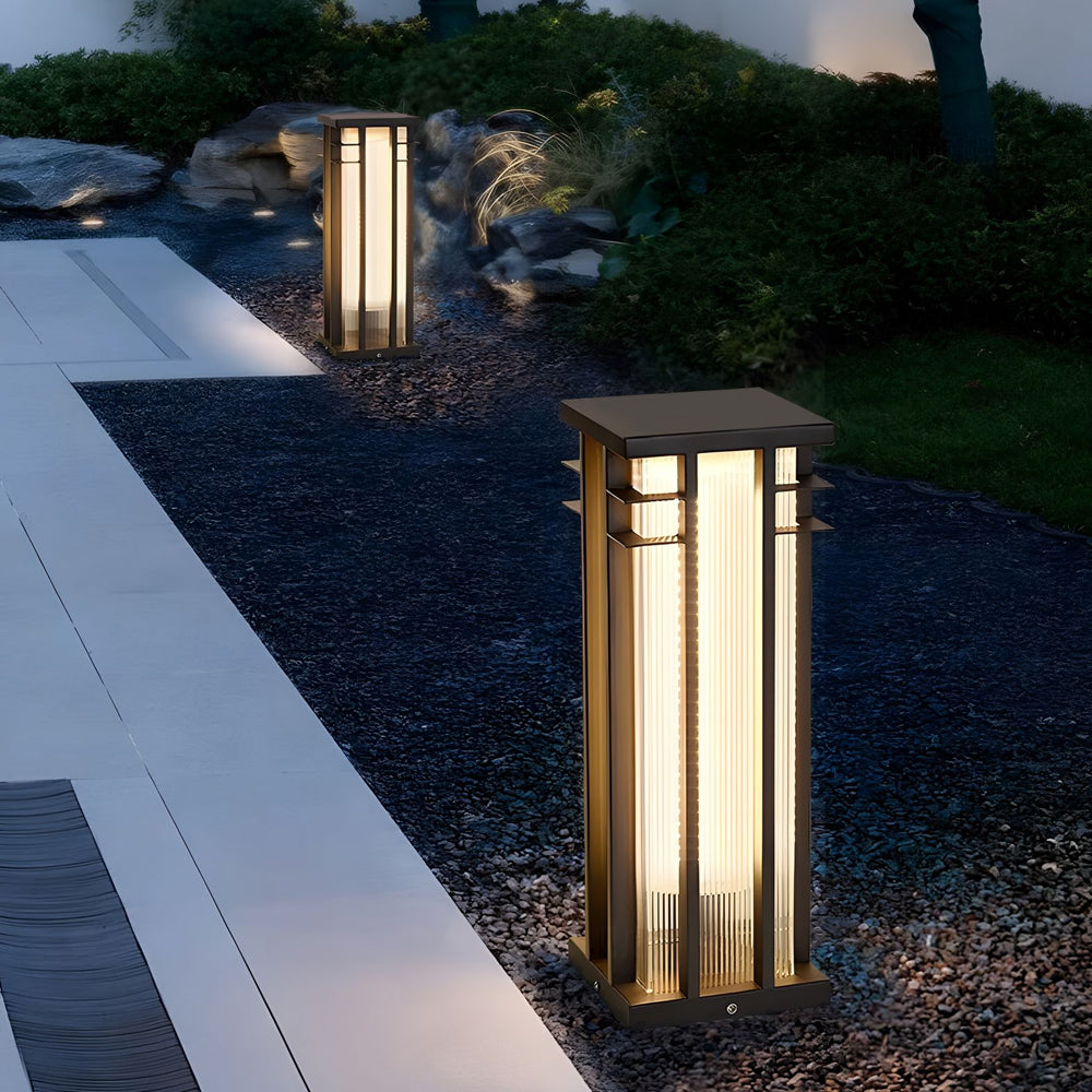 Esmond Unique Modern Steel Outdoor Path Light