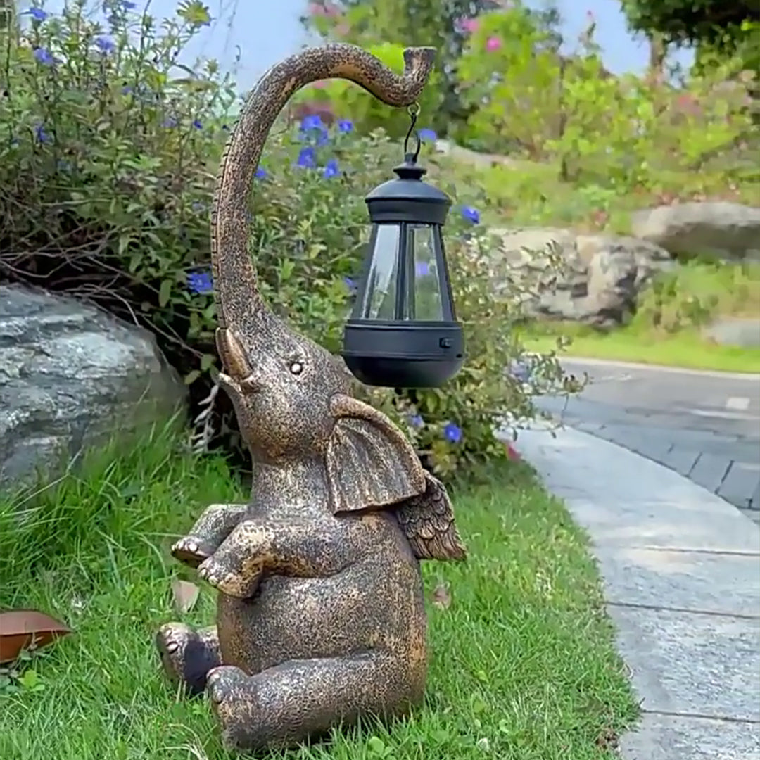 Frnce Solar Unique Animal Resin Outdoor Lights